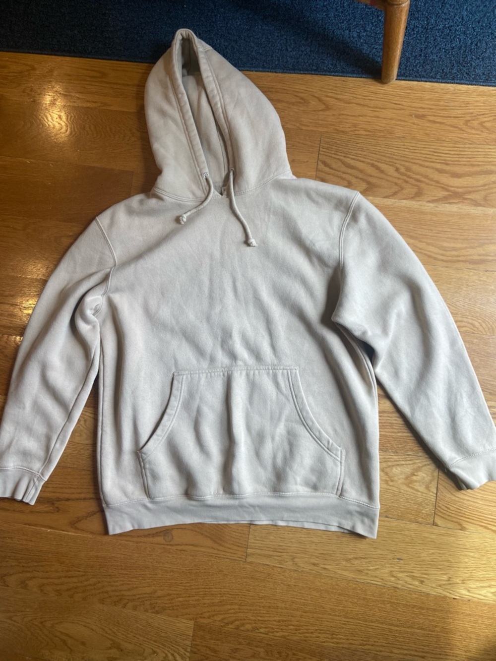Womans Classic Hooded Sweatshirt - Light Beige, “love never fails”